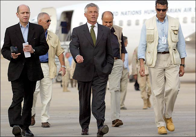 Sergio Vieira de Mello, the United Nations' coordinator for Iraq, arrived in the country, Baghdad, June 2003.