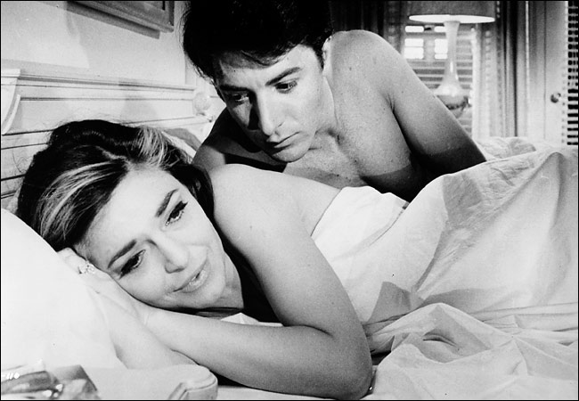 Anne Bancroft and Dustin Hoffman in 'The Graduate' (1967)