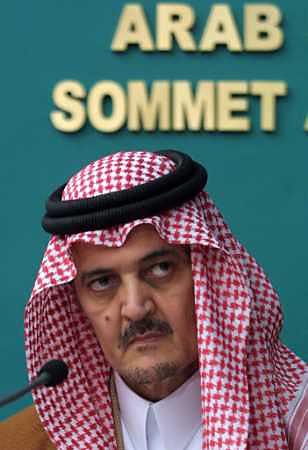 Saudi Prince Foreign Minister Saud al-Faisal, Beirut, March 28, 2002.