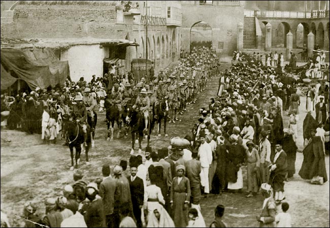 Britain's imperial march into Baghdad, 1917.