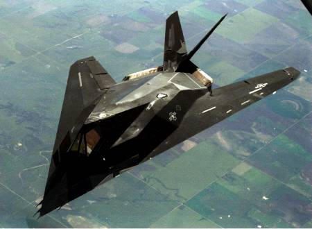 F-117A attack jet (Stealth Fighter).