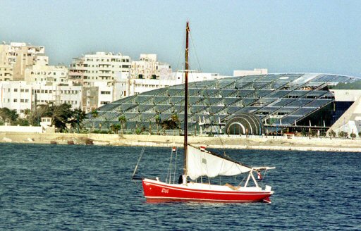 The $200 million (so far) New Library of Alexandria, Egypt, August 7, 2000.