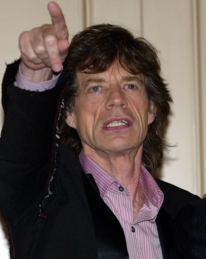 Rolling Stones' Mick Jagger, Tokyo, March 7, 2003.