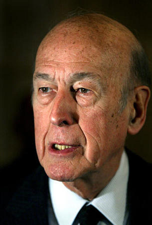 Valery Giscard d'Estaing, Stockholm, Sweden, April 9, 2003.