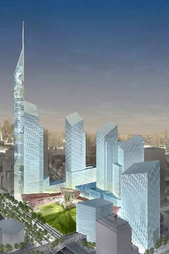 Studio Daniel Libeskind's plan for the World Trade Center.