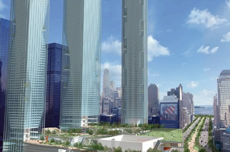 Think Group design for the World Trade Center named 'Sky Park.'