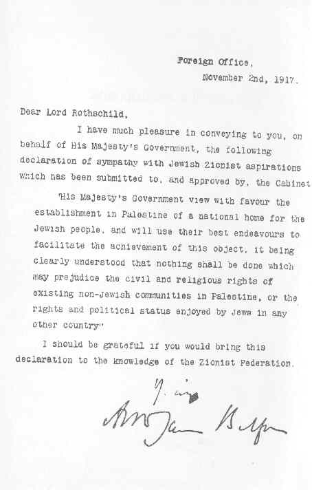 Balfour Declaration