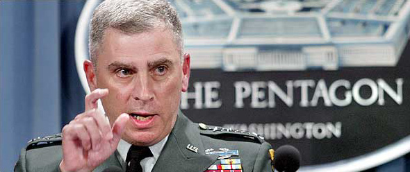 The new chief of the U.S. Central Command General John P. Abizaid, the Pentagon, July 16, 2003.