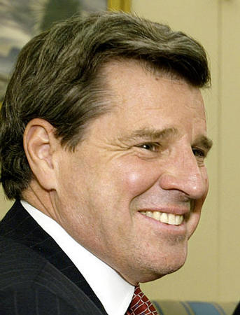 L. Paul Bremer, Oval Office event attended by Donald Rumsfeld, Secretary of State Colin L. Powell and the national security adviser, Condoleezza Rice, in which President George W. Bush announced him as his special envoy to Iraq, White House, April 6, 2003.