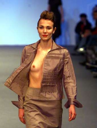 Portuguese designer Anabela Baldaque's All-Topless Fashion Show