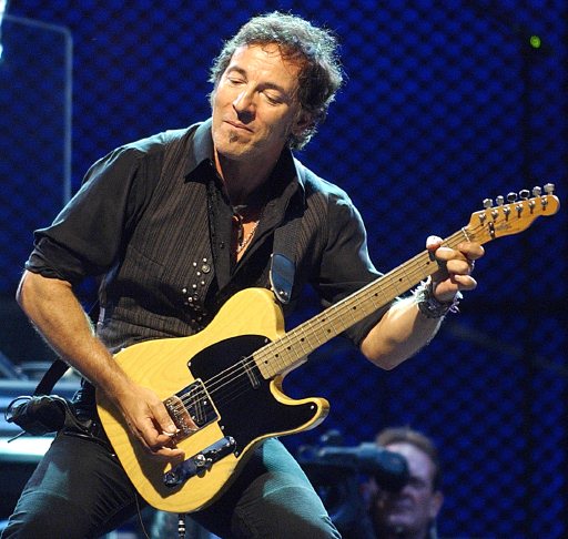 Bruce Springsteen performs with the E Street Band at Fenway Park, Boston, September 6, 2003.