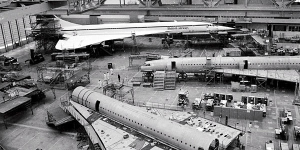 Concorde conceived as early as the 1950s.