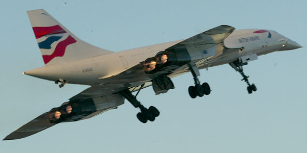 The Concorde final flight home, Heathrow Airport, London, October 24, 2003.