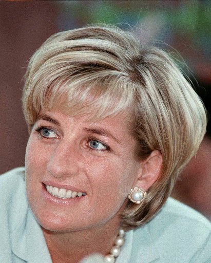 Diana, the Princess of Wales, during her visit to Leicester, England, May 27, 1997.
