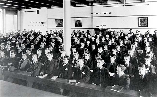 Harvard University, in Cambridge, Mass., oldest institution of higher learning in the United States (founded 1636) and one of the nation's most prestigious. The main university campus lies along the Charles River a few miles west of Boston. --Encyclopaedia Britannica.