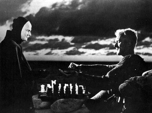 Bengt Ekerot and Max von Sydow in The Seventh Seal (1957)