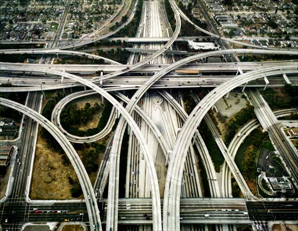 Edward Burtynsky's Interchange No. 1 highways.