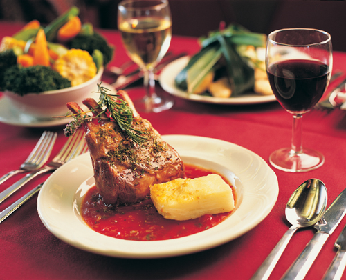 'Gold Kangaroo Dining' of the Ghan.