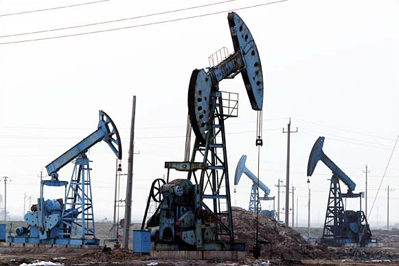 Shengli Oil Field, China.