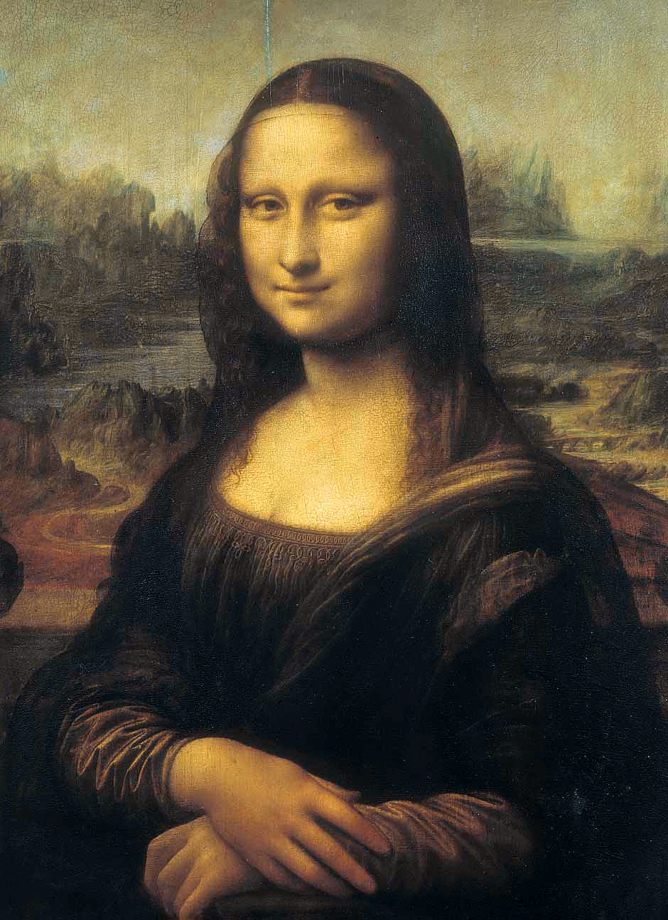 Leonardo da Vinci's Mona Lisa or La Gioconda (1503-1507), Louvre Museum, Paris, France.