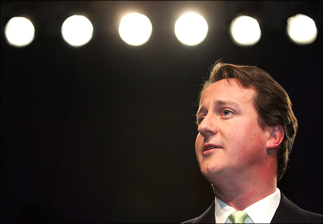 Britain's opposition Conservatives chose David Cameron to be their new leader, December 6, 2005.