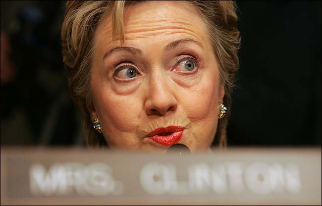 Senator Hillary Rodham Clinton at a Senate committee hearing, June 29, 2005.