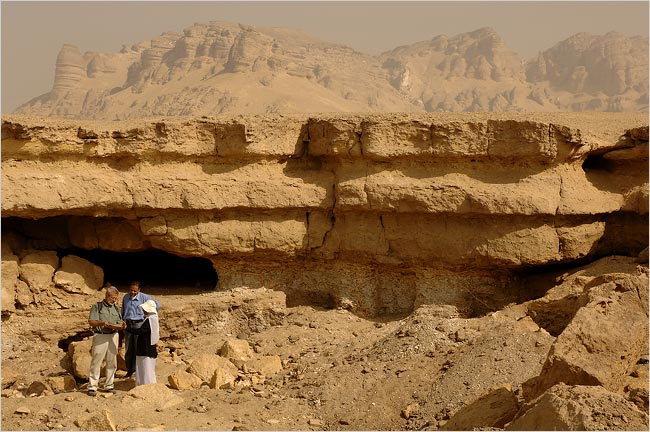 The Gospel of Judas was found in one of these caves, Al-Minya, Egypt, 1970s.