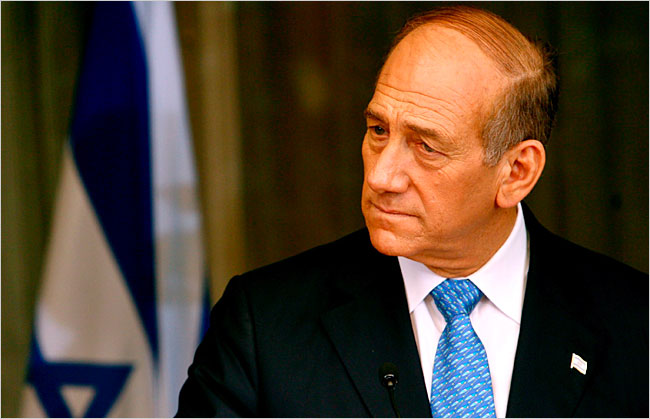Israel's Prime Minister Ehud Olmert.