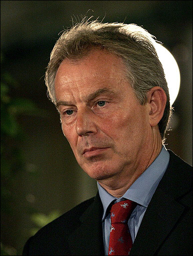 British Prime Minister Tony Blair during his visit to Israel, September 9, 2006.