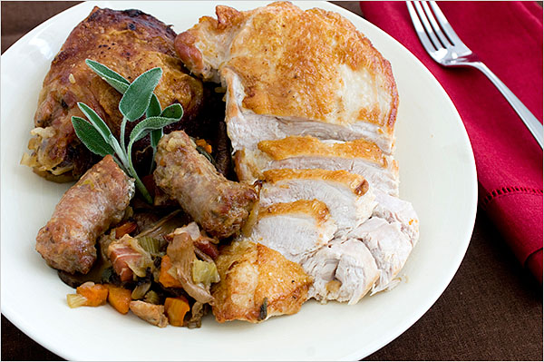 Braised turkey