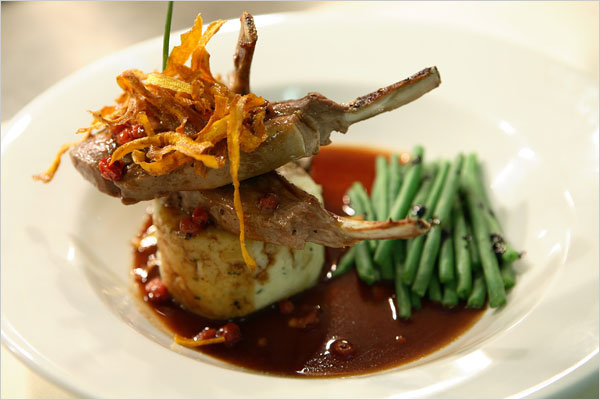 Branscombe lamb with potatoes