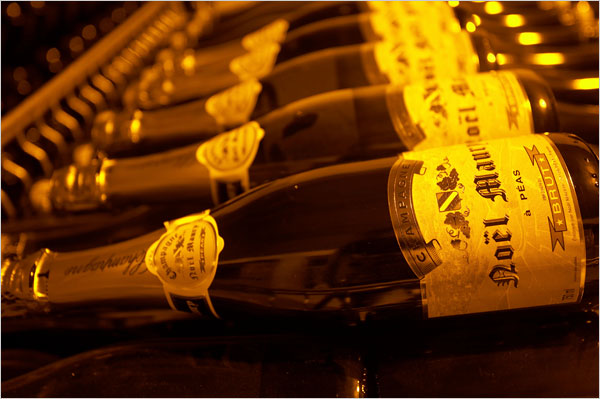 Bottles of Champagne