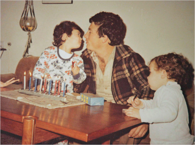 File photo of Danny Haran and his two daughters who were brutally killed by Samir Qontar, Nahariya, Israel, April 22, 1979.