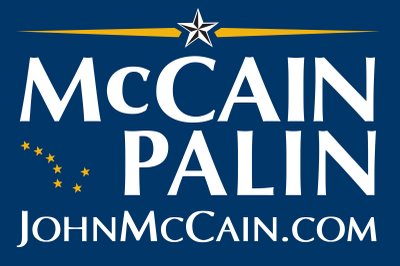 McCain Palin 2008 campaign logo.