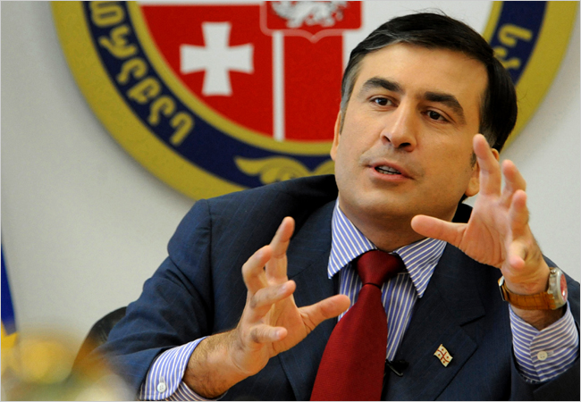 Georgian President Mikheil Saakashvili.