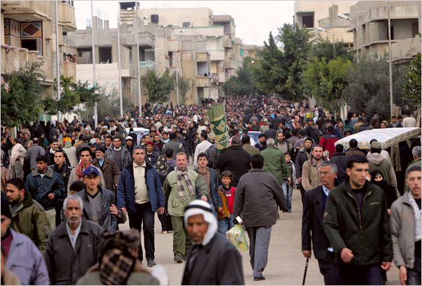 Hundreds of thousands of Palestinians participated in this new invasion of Egypt, January 23, 2008.