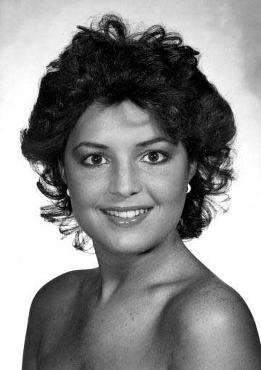 Sarah Palin in a 1984 studio portrait as Miss Wasilla.