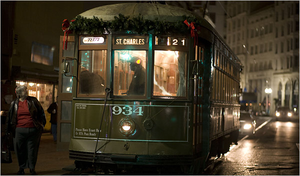 The St. Charles line connects Uptown with the French Quarter is an unbroken link to the past -the same green tin boxes rocking at the same slow speed down the same tree-shaded St. Charles Avenue, unchanged since the early 1920s, New Orleans.