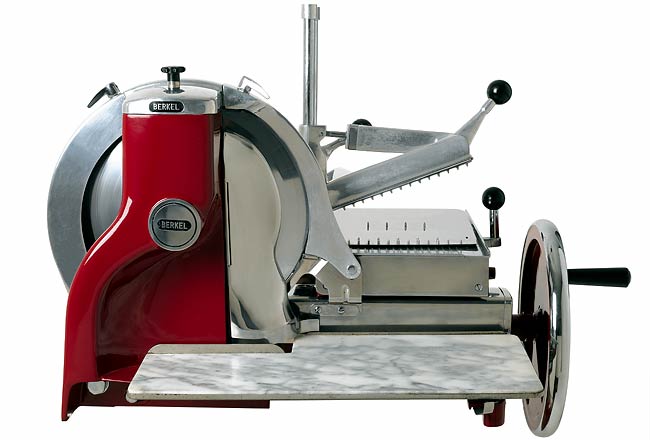 A 1940's model of Berkel flywheel slicer.