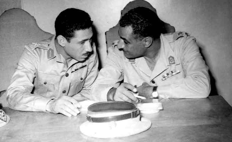 Gamal Abdul-Nasser, left, and Abdul-Hakim Amer, early 1950s.