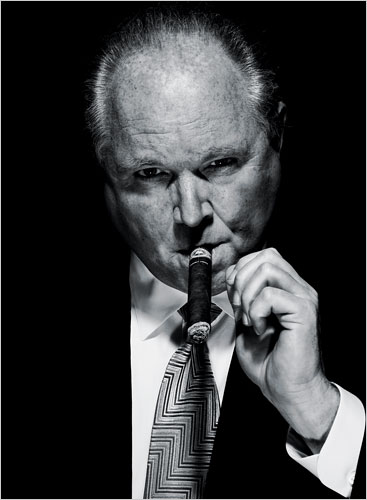 Radio commentator Rush Limbaugh, June 2008.