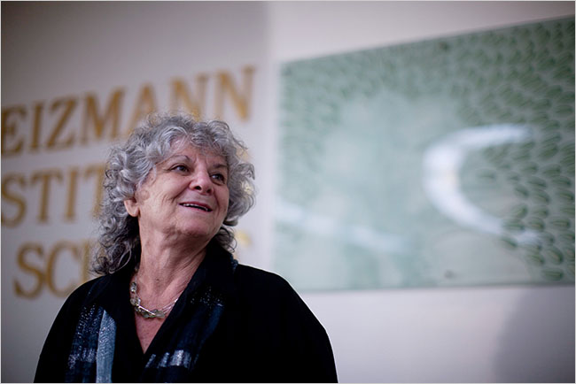 Ada E. Yonath, who shared the 2009 Nobel Prize for Chemistry, photographed at the Weizmann Institute of Science, Israel.