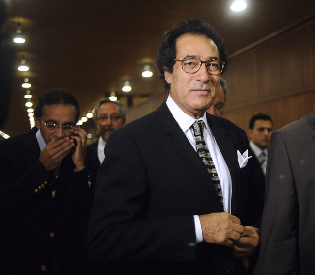 Egypts culture minister, Farouq Hosny, during the proceedings of his failed bid to lead the United Nations Educational, Scientific and Cultural Organization (UNESCO), Paris, September 2009.