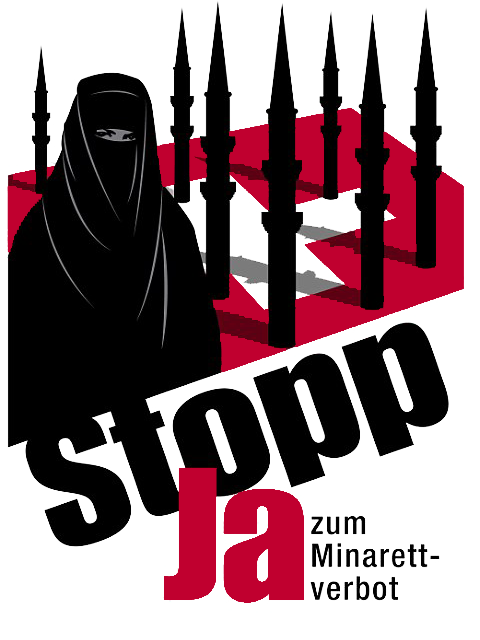 Swiss People's Party (SVP)'s Anti-Minaret campaign, October 2009.