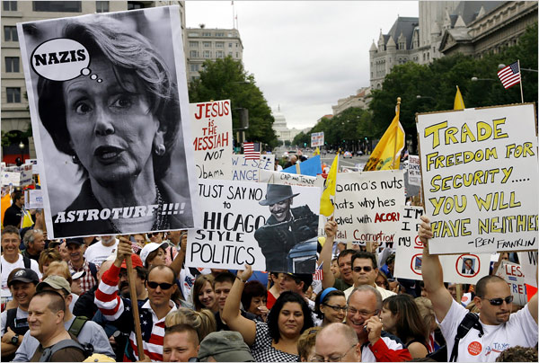 Hundreds of thousands of taxpayers storm Washington, D.C., to take their fight against excessive spending, bailouts, growth of big government and soaring deficits to the front door of the U.S. Capitol, September 12, 2009.