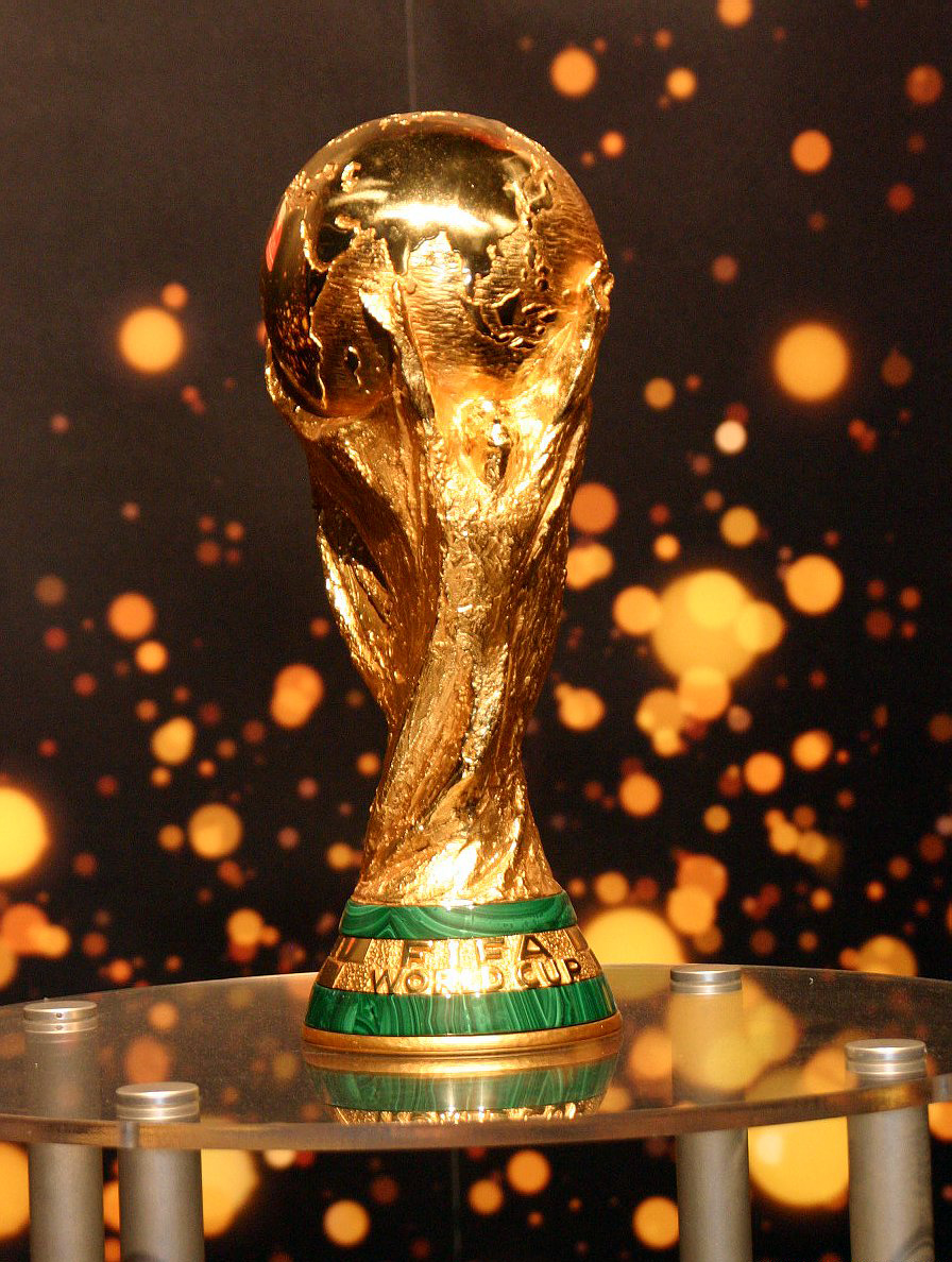 The original FIFA World Cup exhibited at an honorary gala, Duisberg, Germany, April 2006