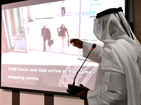 Dubai Ruler's Media Office shows inforamtion about 11 suspects wanted by Dubai police in connection with the killing of a Hamas commander, Mahmoud al-Mabhouh, in his Dubai hotel room weeks earlier on January 19, those who include Gail Folliard of Ireland, left, February 15, 2010.