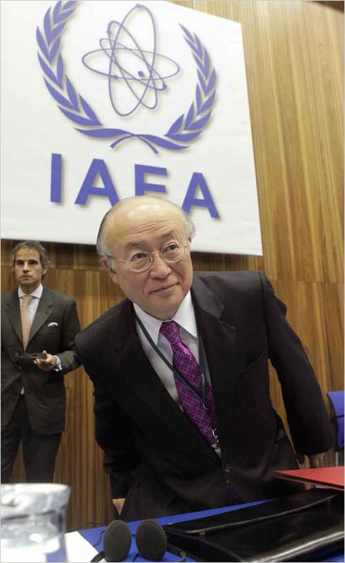 Yukiya Amano, the new head of the International Atomic Energy Agency, February, 2010.