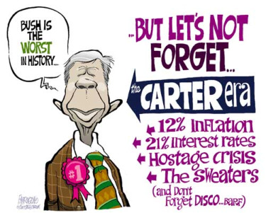 A classic cartoon depicting the major accomplishments of Jimmy Carter!