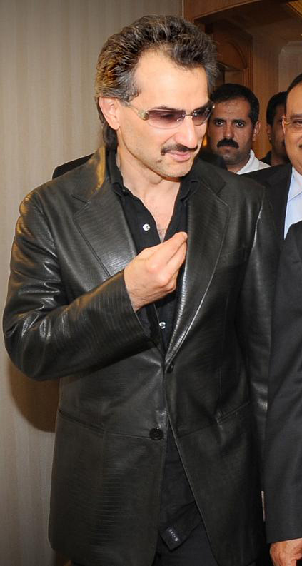 Saudi Prince Al-Walid bin Talal, Chairman of Kingdom Holding Company (KHC), the Four Seasons Hotel, Cairo, Egypt, October 2, 2008.